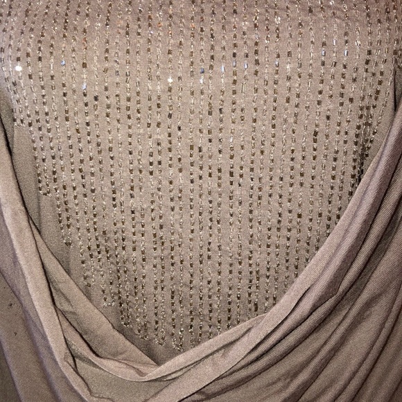 Soft Surroundings double layer front sequin holiday tunic - Picture 4 of 8